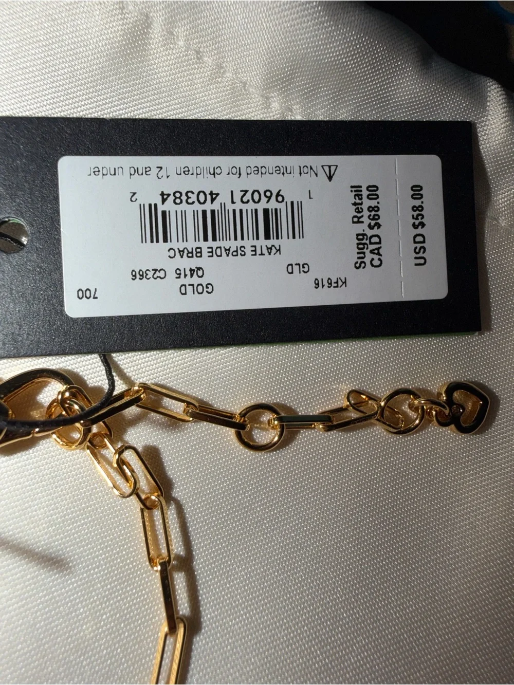 kate spade New York Gold Chain Bracelet - S